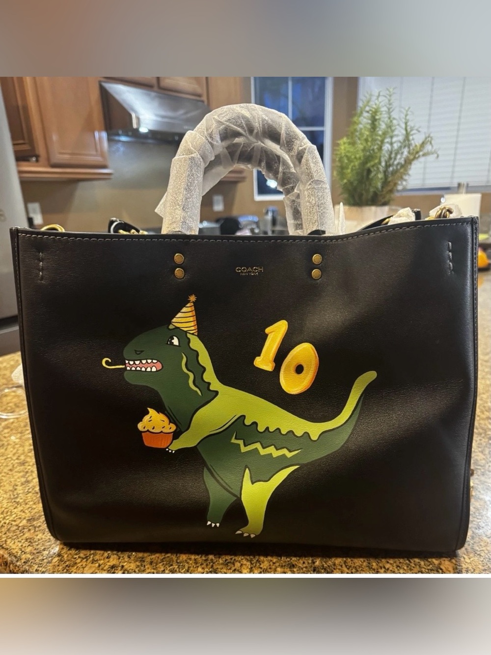 Coach Rogue 40 Black Leather Tote Sold out everywhere.